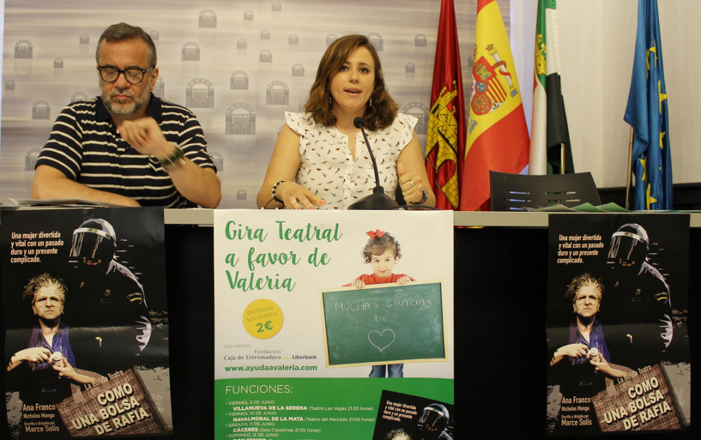 Ana Aragoneses en la presentación de la obra