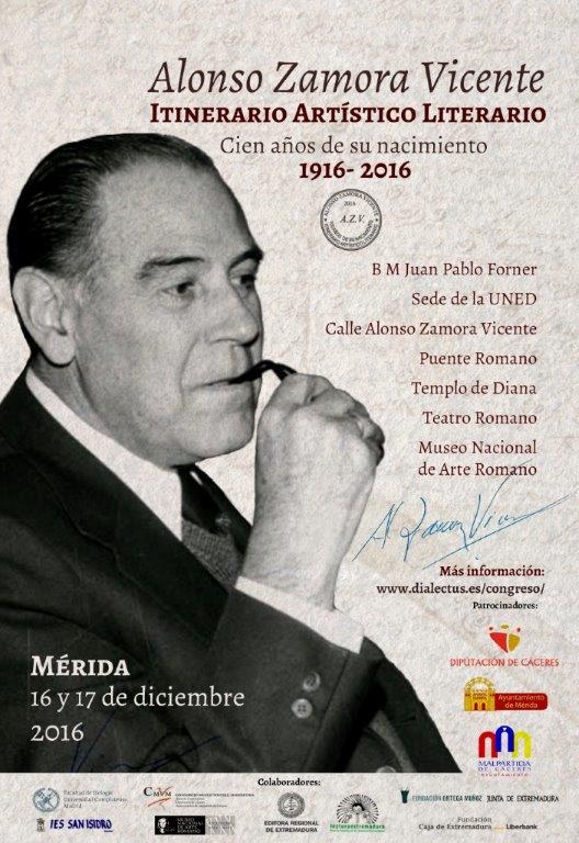 Cartel Alonso Zamora Vicente