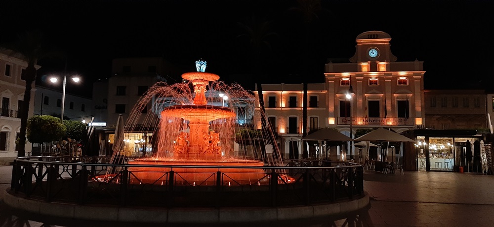 Fuente en color naranja
