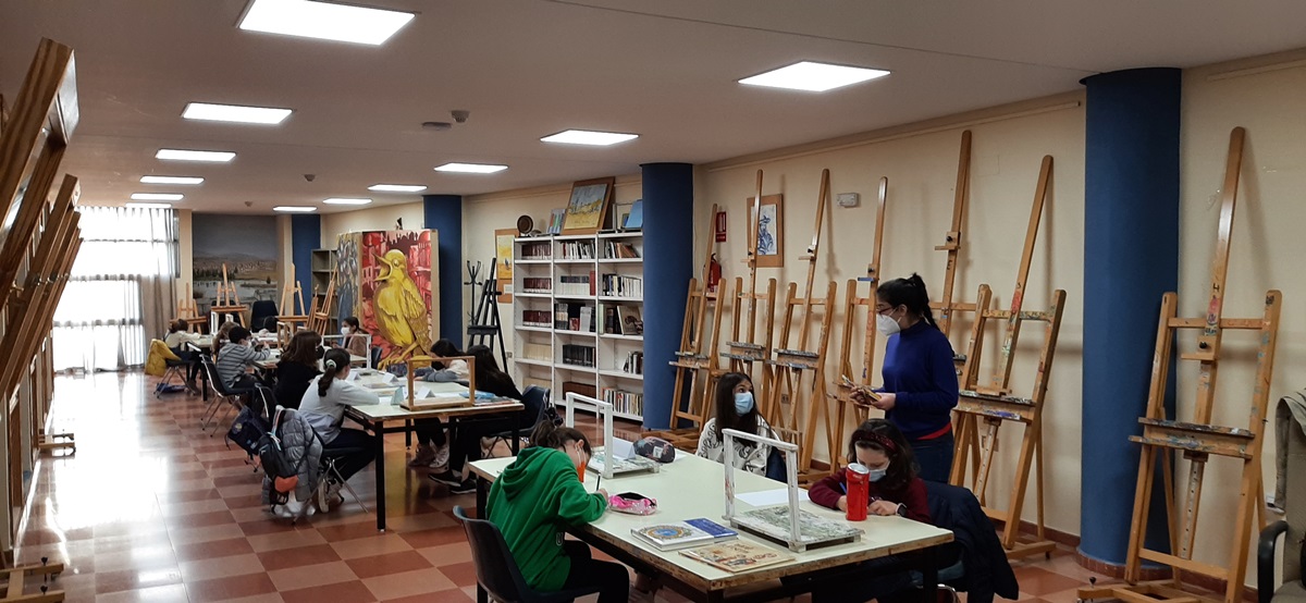 Talleres pintura ee ilustración Biblioteca