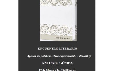 La biblioteca presenta un libro de Antonio Gómez en vísperas del Día de la Poesía