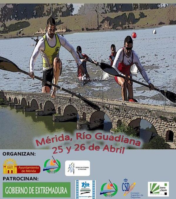 La I Copa de España “Media Maratón de Piragüismo” se celebra en Mérida el fin de semana