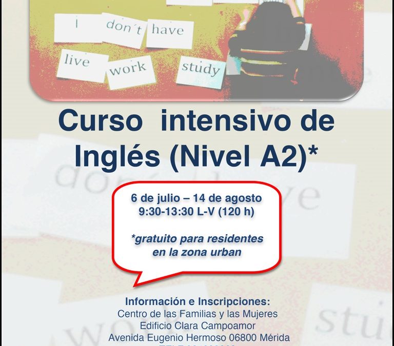 Cursos Intensivos de inglés para fomentar la inserción laboral en la zona Urban