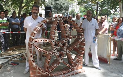 Los madrileños Del Pozo Galán ganan el XXXIII Concurso de albañilería de la Feria de Mérida