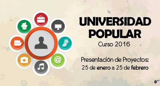 La Universidad Popular abre el plazo para presentar proyectos para su programación