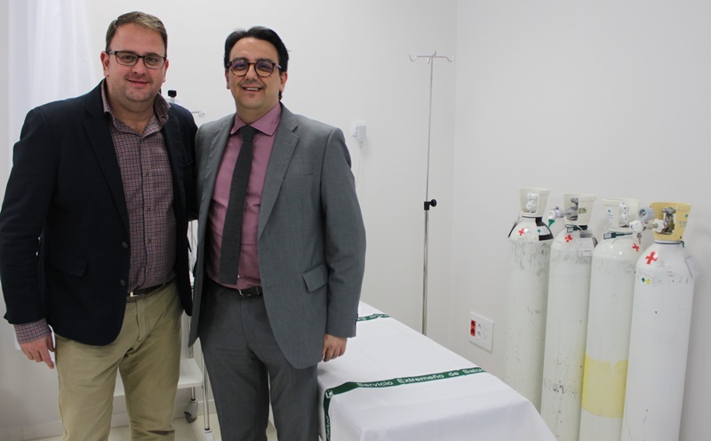 El alcalde y el consejero de Sanidad visitan el nuevo Centro de Salud Mérida Norte