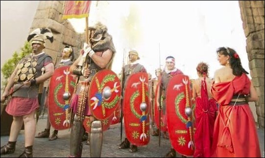 Recreación de un Castra del Ejército Romano