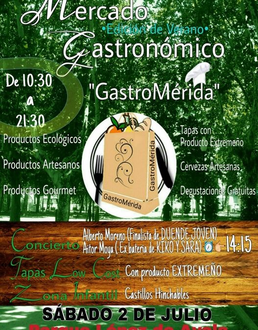 La quinta edición de Gastro Mérida se celebrará el próximo sábado en el parque López de Ayala