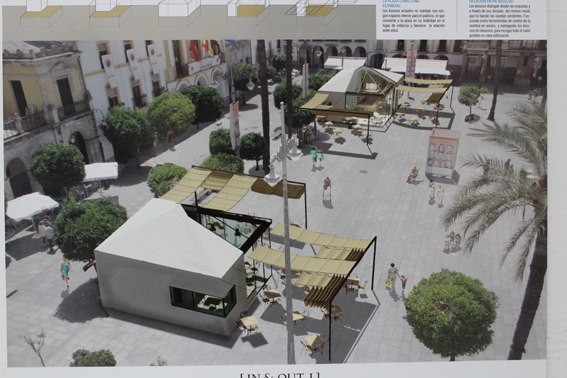Los proyectos que se presentaron al concurso de quioscos de la Plaza de España están expuestos