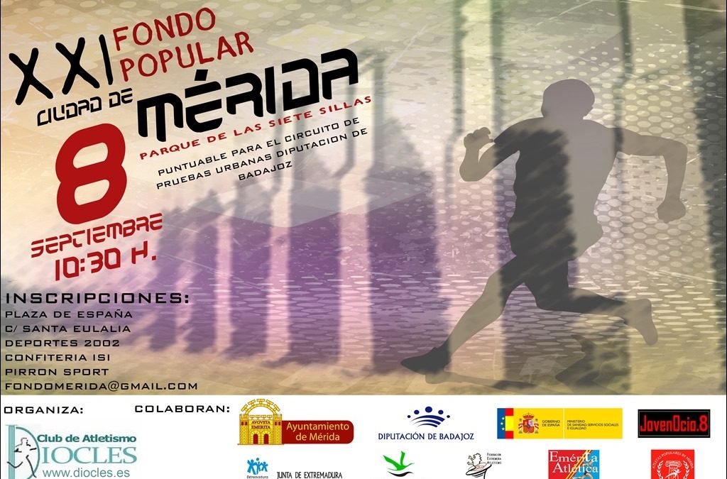 Hasta el 5 de septiembre están abiertas las inscripciones para el XXI Fondo Popular Ciudad de Mérida