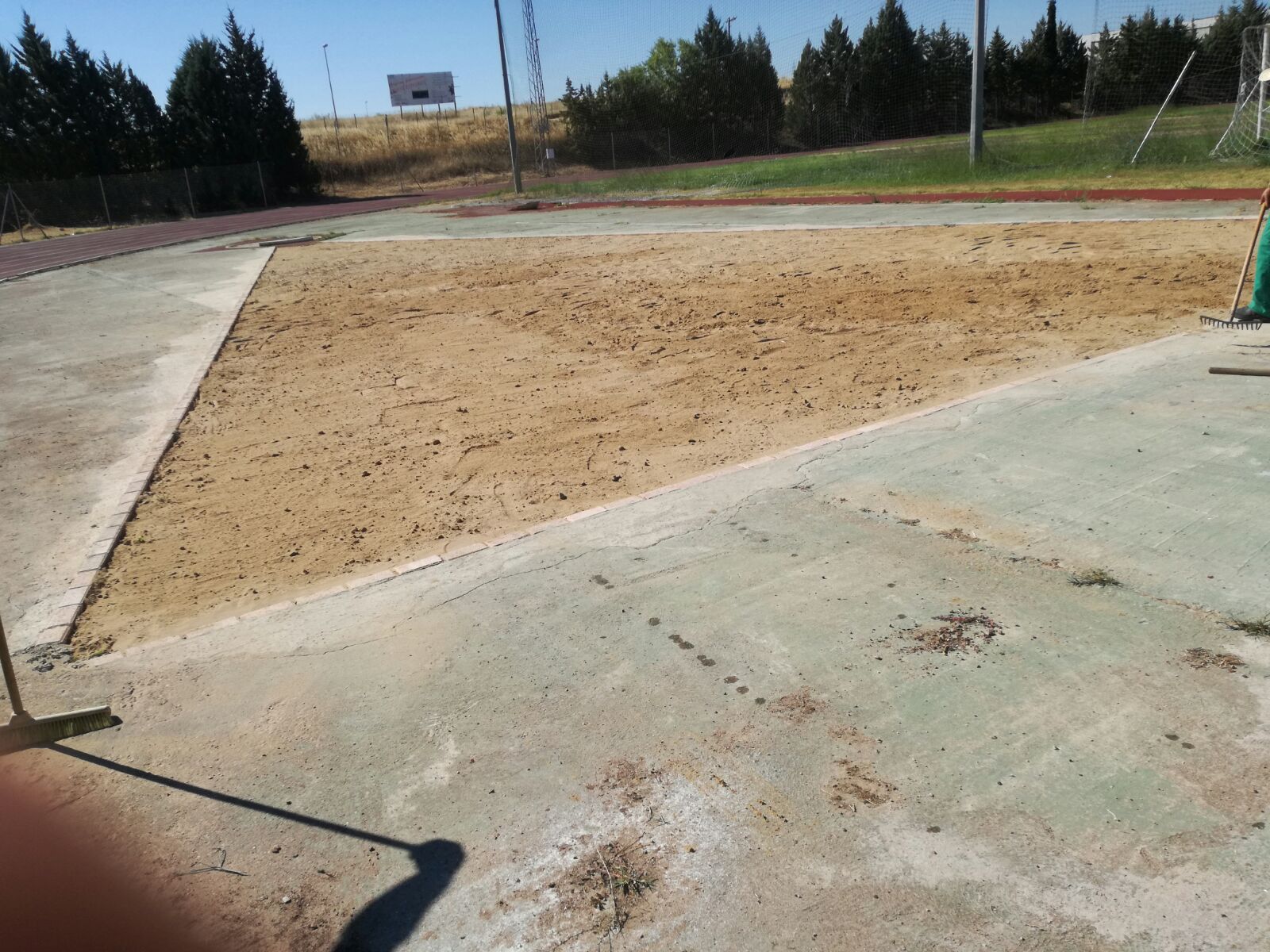 Foso de lanzamiento de peso