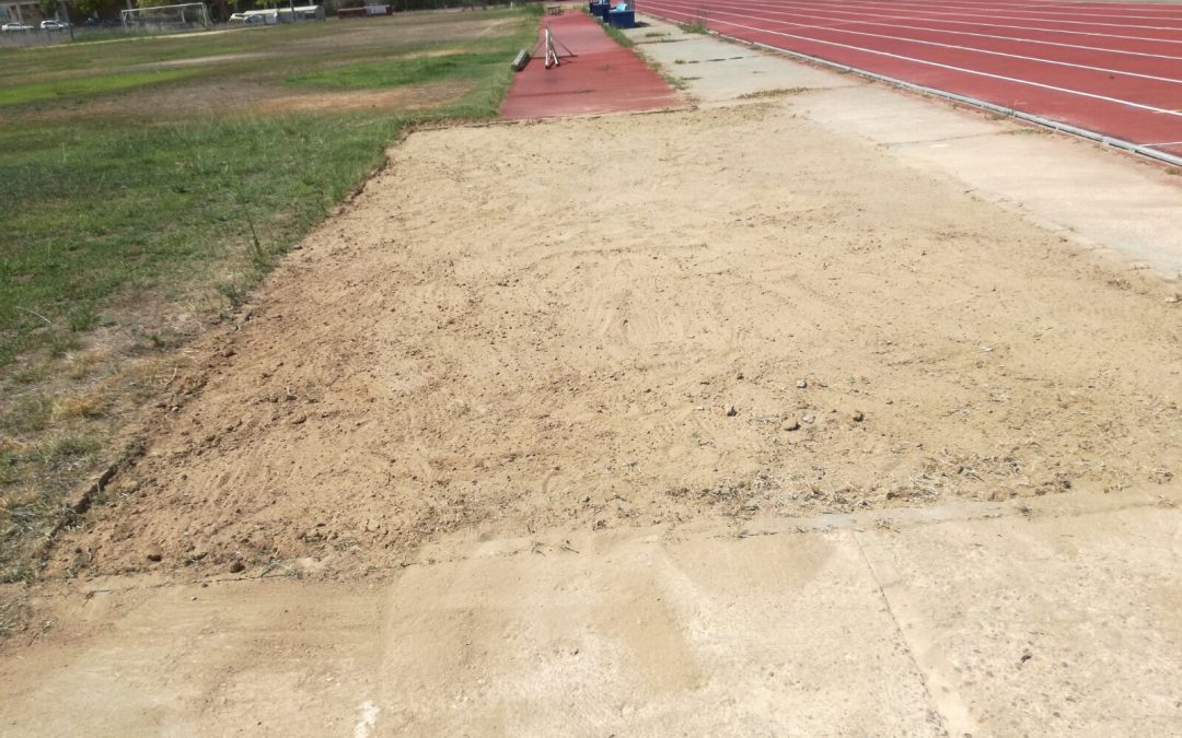 El complejo Diocles cuenta ya con fosos para saltos y lanzamiento de peso