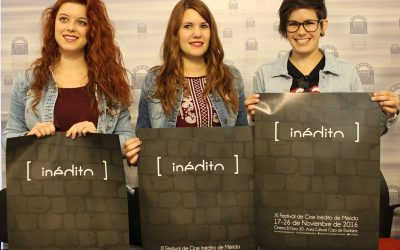 Tres alumnas de la Escuela de Arte son las autoras del cartel del XI Festival de Cine Inédito