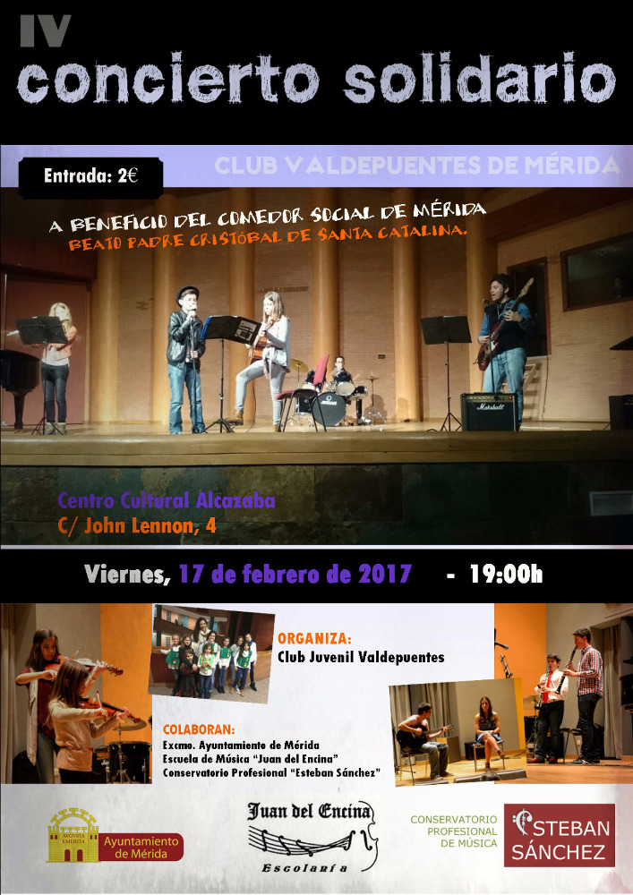 Cartel concierto solidario