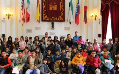 Alumnos de Primaria de Baeza visitan Mérida en un intercambio del grupo de Ciudades Patrimonio