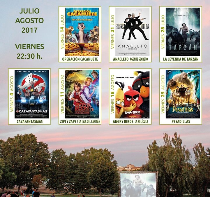El XI Ciclo de cine al aire libre se celebrará  los viernes en el parque de Las Siete Sillas