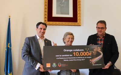 Orange nombra a Mérida  “Ciudad fibra Orange 2017” y premia a la Plataforma del Voluntariado