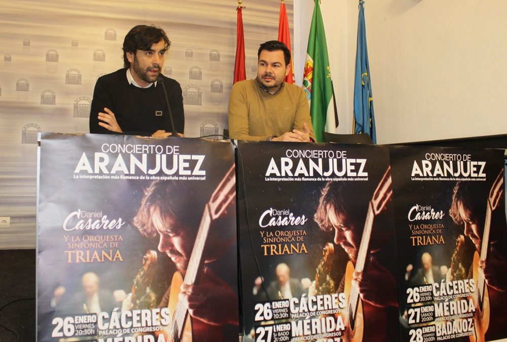 El guitarrista Daniel Casares ofrecerá en Mérida la versión flamenca del Concierto de Aranjuez