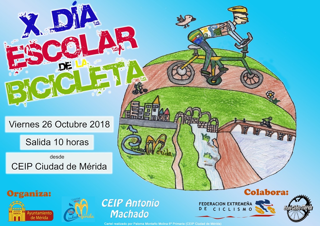 x-dia-escolar-bicicleta-cartel