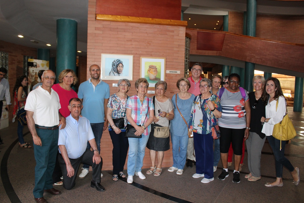 El Centro Cultural Alcazaba acoge una exposición de pintura de los mayores del Centro Reyes Huertas