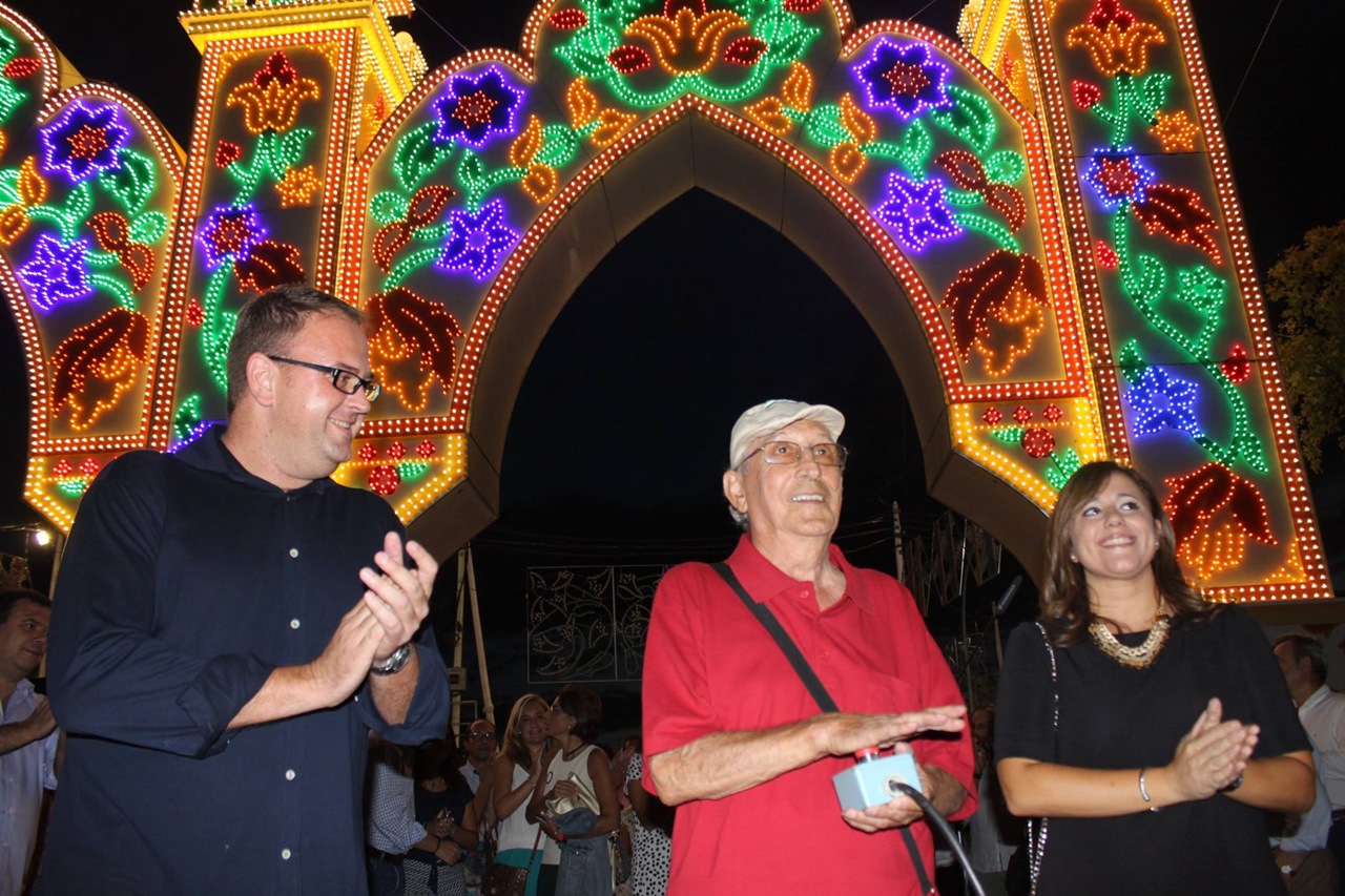 Evelio Gómez fue el encargado del Encendido de la Feria en 2016