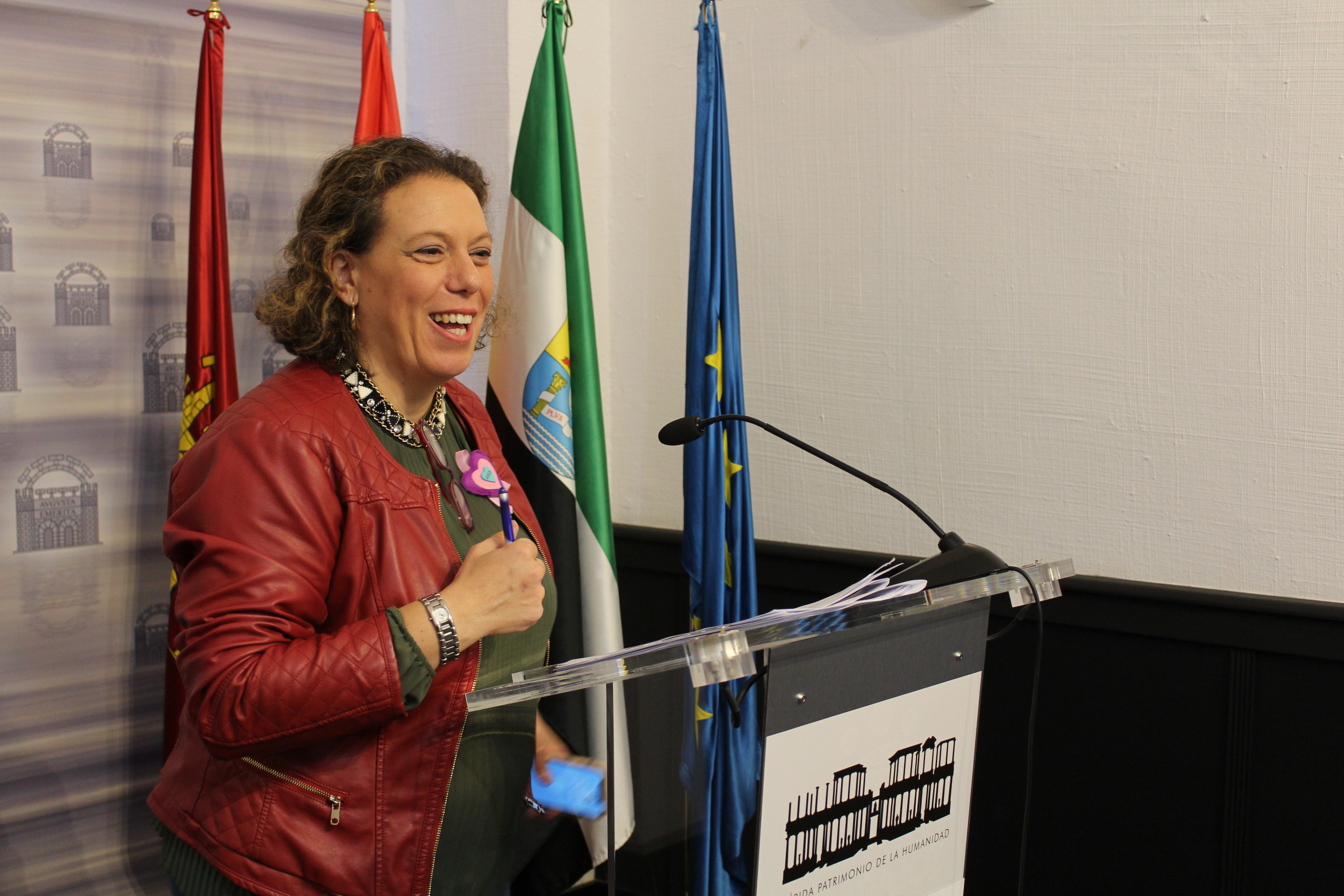 Carmen Yañez tras la Junta de Gobierno