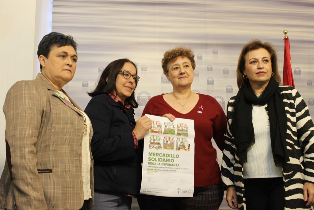 Mercadillo solidario de la Asociación Española contra el Cáncer