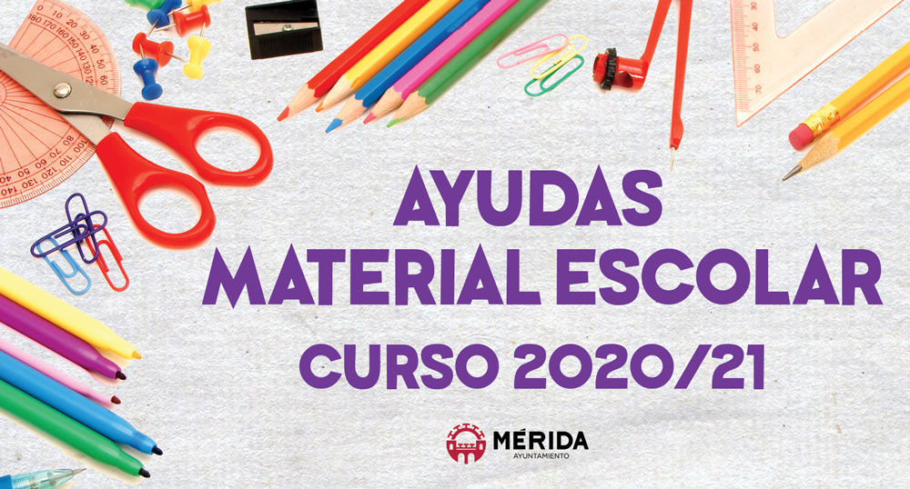 El ayuntamiento de Mérida duplica las ayudas para material escolar y amplía la cuantía para todas las etapas formativas