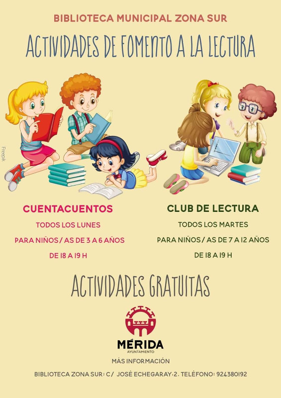 Cartel talleres Biblioteca Zona Sur