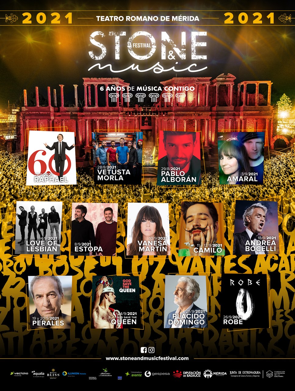 Concierto de Vetusta Morla en Mérida - Stone & Music Festival 2021 -  Concierto en Mérida