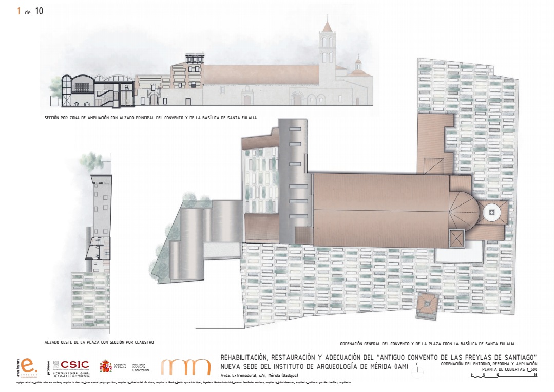 El claustro del Convento de las Freylas será el elemento integrador de la nueva sede del Instituto de Arqueología