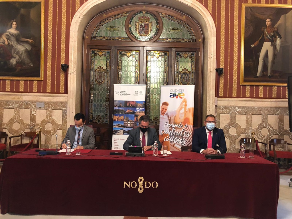 El Grupo de Ciudades Patrimonio firma un acuerdo de promoción turística con la red de Ciudades AVE