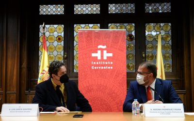Rodríguez Osuna firma con el Instituto Cervantes la renovación de su alianza estratégica para la promoción internacional de la cultura