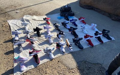 La Policía Local incauta en el Mercadillo 32 pares de zapatillas por venta ambulante ilegal y falsedad de marcas