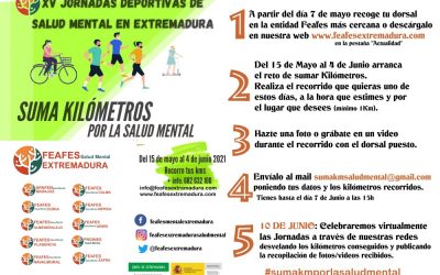 Feafes Salud Mental de Extremadura vuelve a convocar sus Jornadas Deportivas Regionales