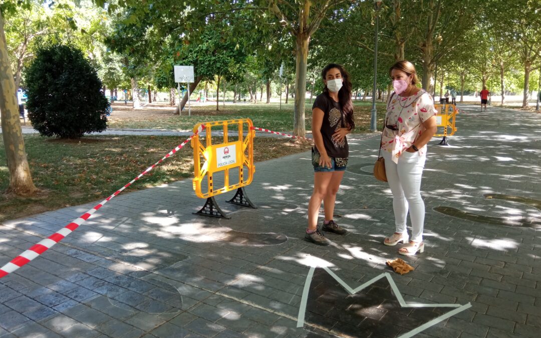 El parque de las VII Sillas acoge un circuito urbano de psicomotricidad para fomentar el juego al aire libre