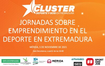 El Ayuntamiento colabora con la Junta de Extremadura y el Clúster del Deporte en la organización de las Jornadas de Emprendimiento y Deporte