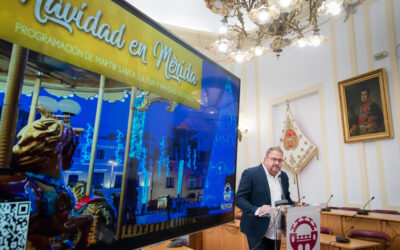 Este viernes arranca la Navidad en Mérida con el espectáculo de luz y sonido de la Plaza de España