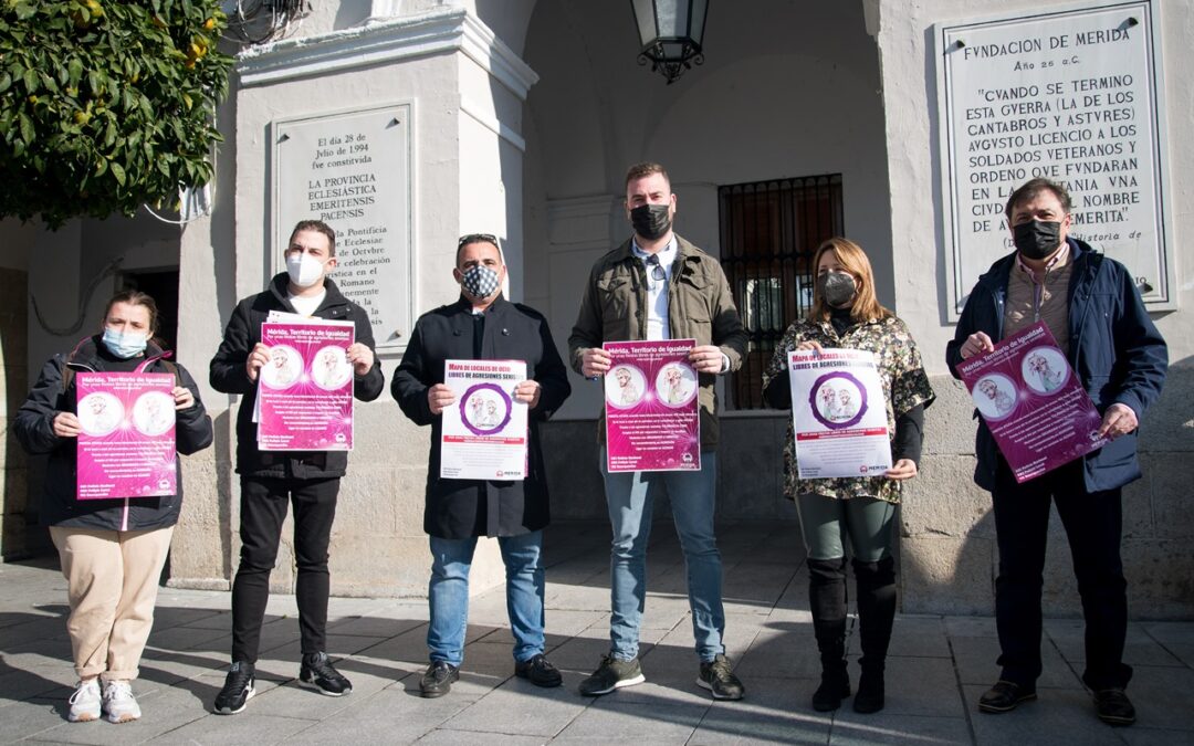 El sector de hostelería de la ciudad se suma nuevamente a la campaña “Mérida libre de agresiones sexistas en locales de ocio”