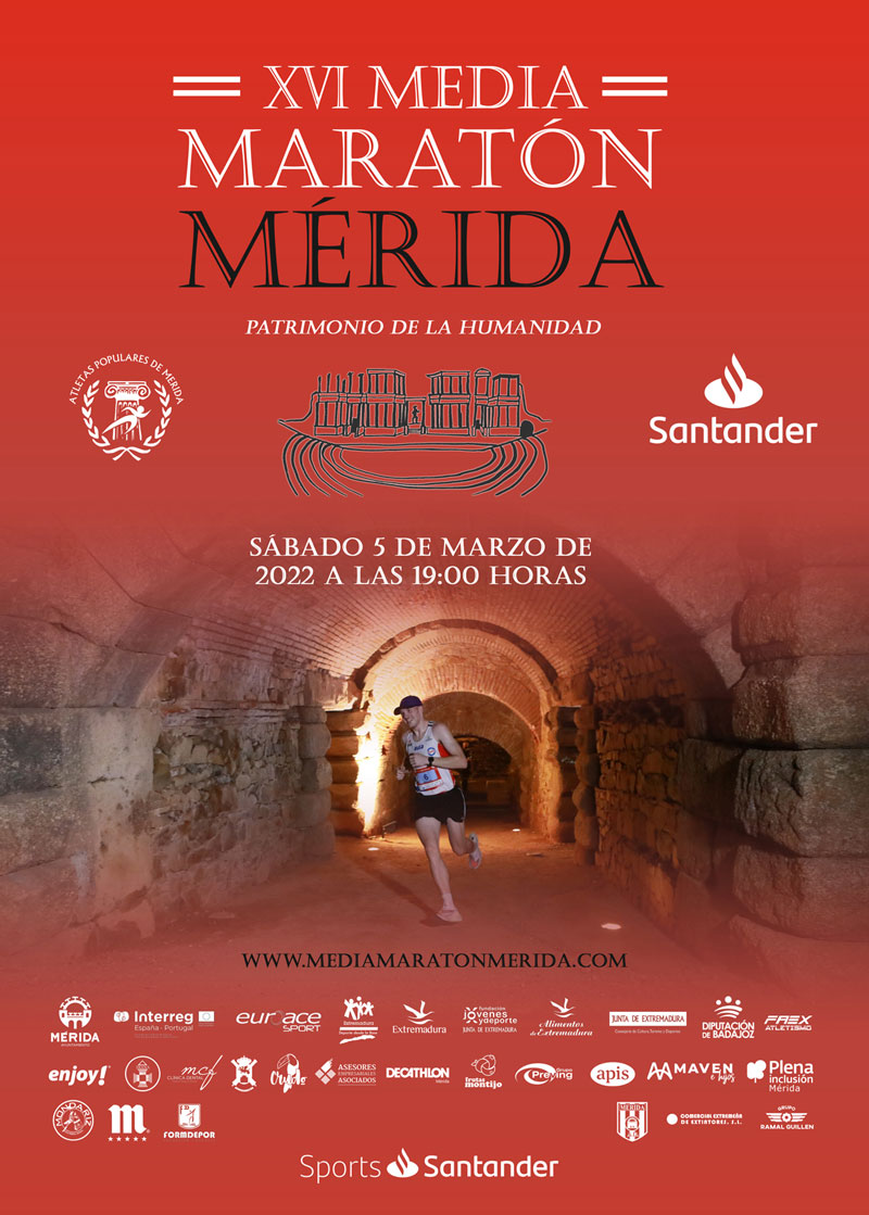 Parlamento compilar al menos XVI Media Maratón Mérida Patrimonio de la Humanidad - Ayuntamiento de Mérida