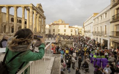 Mérida vive el fin de semana de Carnaval con más visitantes de Extremadura