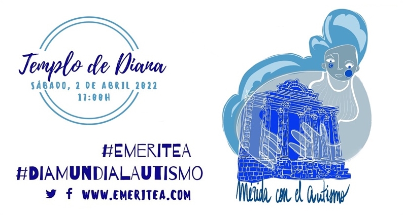 Mérida vivirá mañana el Día del Autismo con una gran fiesta y la iluminación extraordinaria, en color azul de monumentos, la fuente de la plaza y la fachada del Ayuntamiento