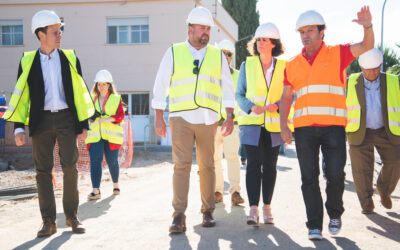 El alcalde visita las obras de mejora de la Depuradora de Mérida donde la Junta invierte más de tres millones y medio de euros