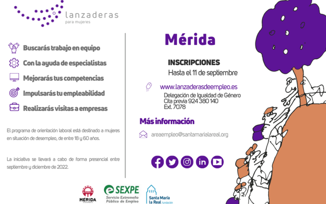 Mérida contará en septiembre con una nueva Lanzadera de Empleo para mujeres