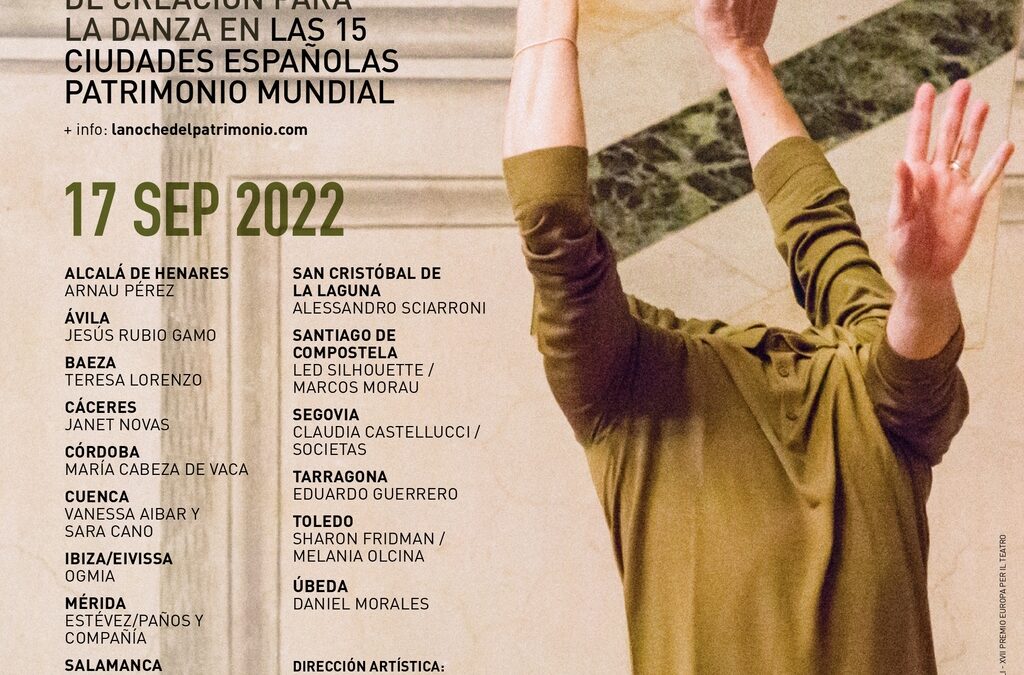 Escena Patrimonio, dentro del programa de La Noche del Patrimonio, ofrecerá el espectáculo de danza de Estévez /Paños en el Templo de Diana