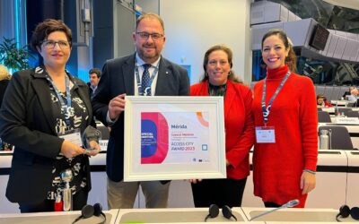 Mérida recibe en Bruselas la Mención Especial en Comunicación, Información y Tecnologías de los Premios de la Comisión Europea a Ciudad Europea Accesible