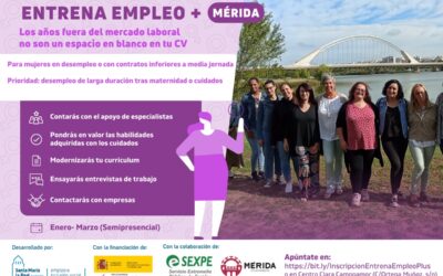 Este viernes, 13 de enero, último día para que mujeres de Mérida se apunten al programa gratuito “Entrena Empleo +”