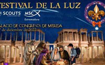 600 chicos y chicas de Scouts de Extremadura celebrarán mañana en Mérida el “Festival de la luz”