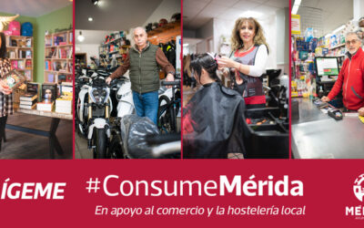 El ayuntamiento vuelve a poner en marcha la campaña de servicio público ‘Elígeme, Consume Mérida’ que promueve el consumo en el comercio y la hostelería local