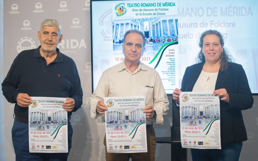 400 niños y niñas de las Escuelas de Folclore de Extremadura participarán en la clausura que se celebra el sábado en el Teatro Romano